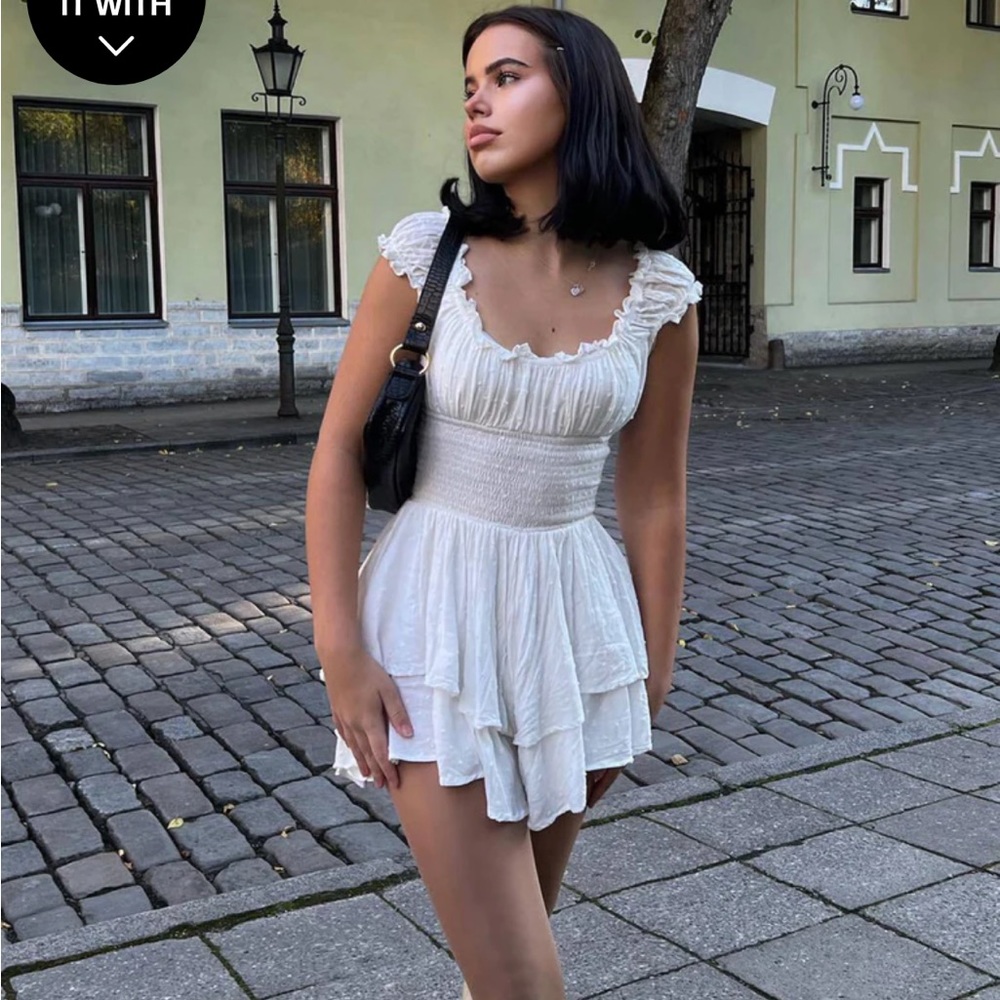 Princess Polly White Love Galore Romper